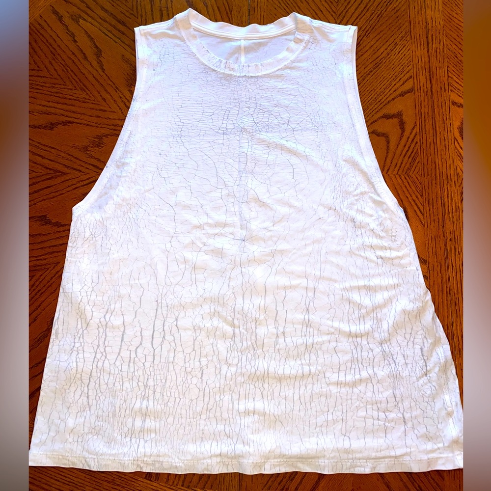 Lulu Lemon White Marble Tank Top